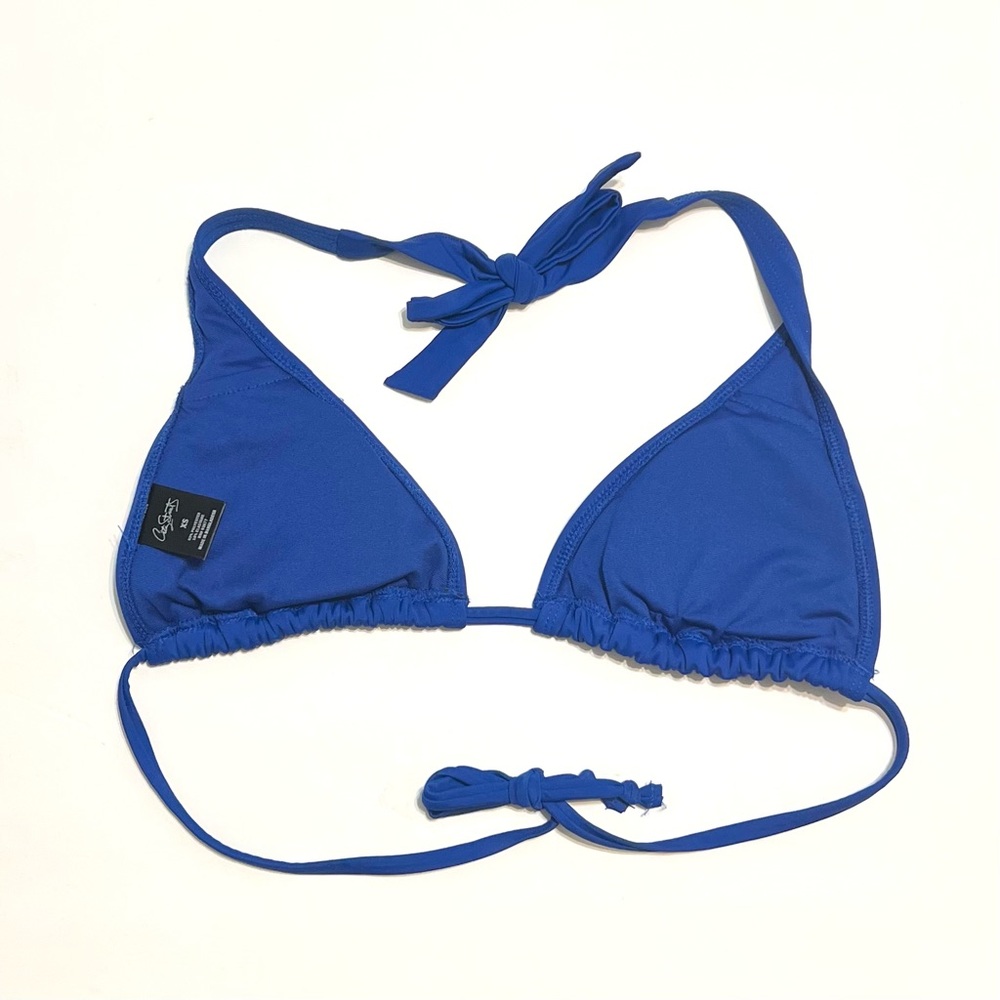 City Streets Triangle Bikini Top Royal Blue XS - Picture 2 of 6